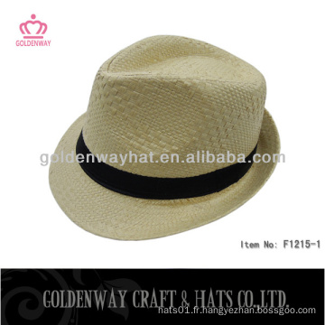 Chapeaux de souliers de souplesse blanche chapeaux de paille hommes